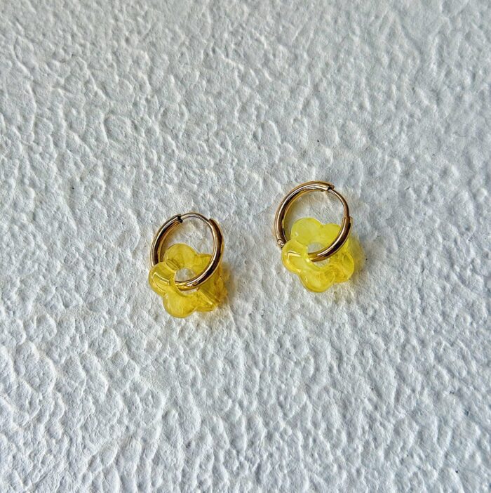 Acrylic Flower Hoops - Image 1
