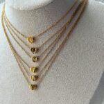 Small Heart Initial Necklace - Image 4