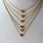 Small Heart Initial Necklace - Image 2