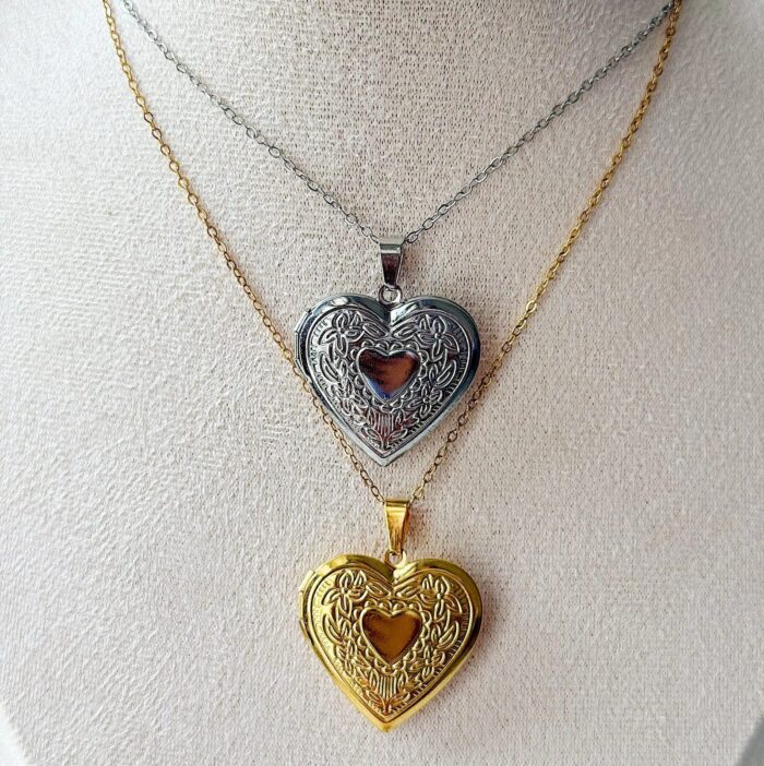 Big Heart Locket Necklace | 1 - Image 3