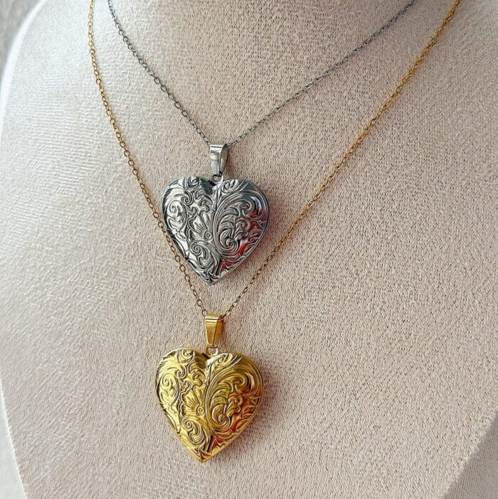 Big Heart Locket Necklace | 2 - Image 1