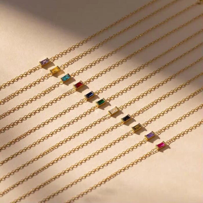 Birth Month Stone Necklace - Image 3