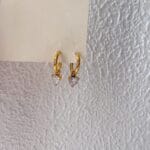 Heart Drop Hoops - Medium - Image 3