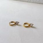 Heart Drop Hoops - Medium - Image 2