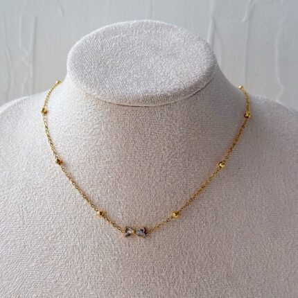 Bow Bead Necklace