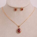 Ruby Oval Stone Set