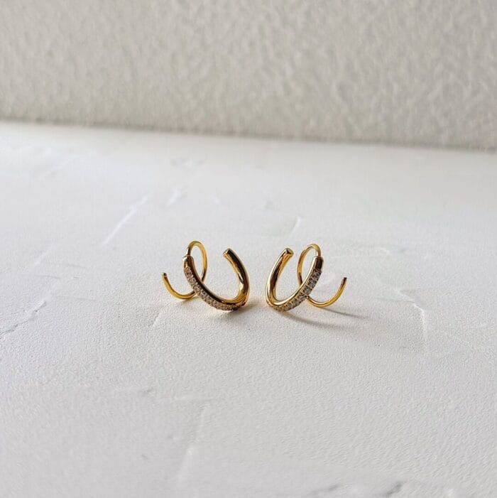 Esme Double Hoops - Image 6