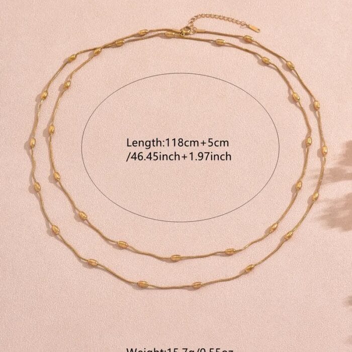Multi Layer Bead Wrap Chain - Image 3