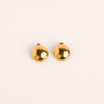 Hammered Sphere Statement Earrings