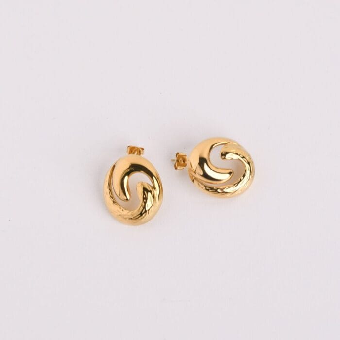 Spiral Knob Earrings - Image 3