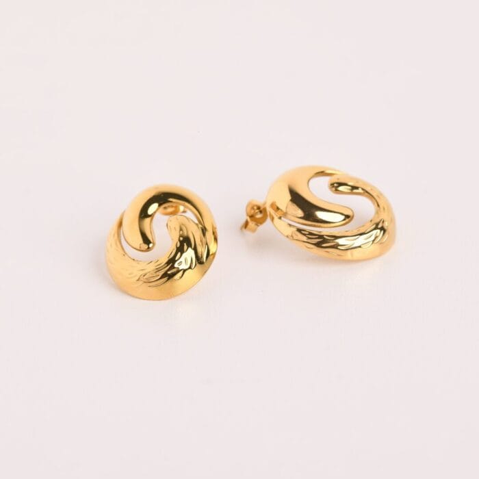 Spiral Knob Earrings - Image 2