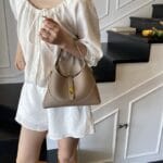 Helena Top Handle Satchel Bag With Crossbody Shoulder Strap - Image 3