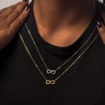14 Stoned Infinity Necklace