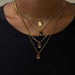 Box Initial Necklace