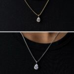 Tear Drop Diamond Necklace
