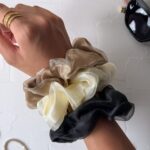 Sheer Chiffon Scrunchie - Image 2
